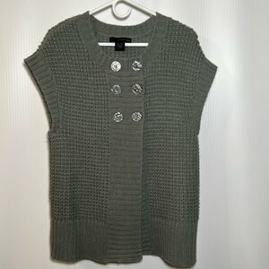 Calvin Klein Jeans Women’s Gray Sweater Vest Size XL